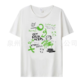 服装T恤烫画定制数码白墨烫画T恤烫图批发国潮风印花烫画贴现货