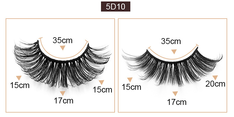 25g Weight False Eyelashes Makeup Tools Types 5 Pairs Quantity Imitation Mink Material 5 Pairs Of Imitation Mink Hair Natural Thick False Eyelashes 3