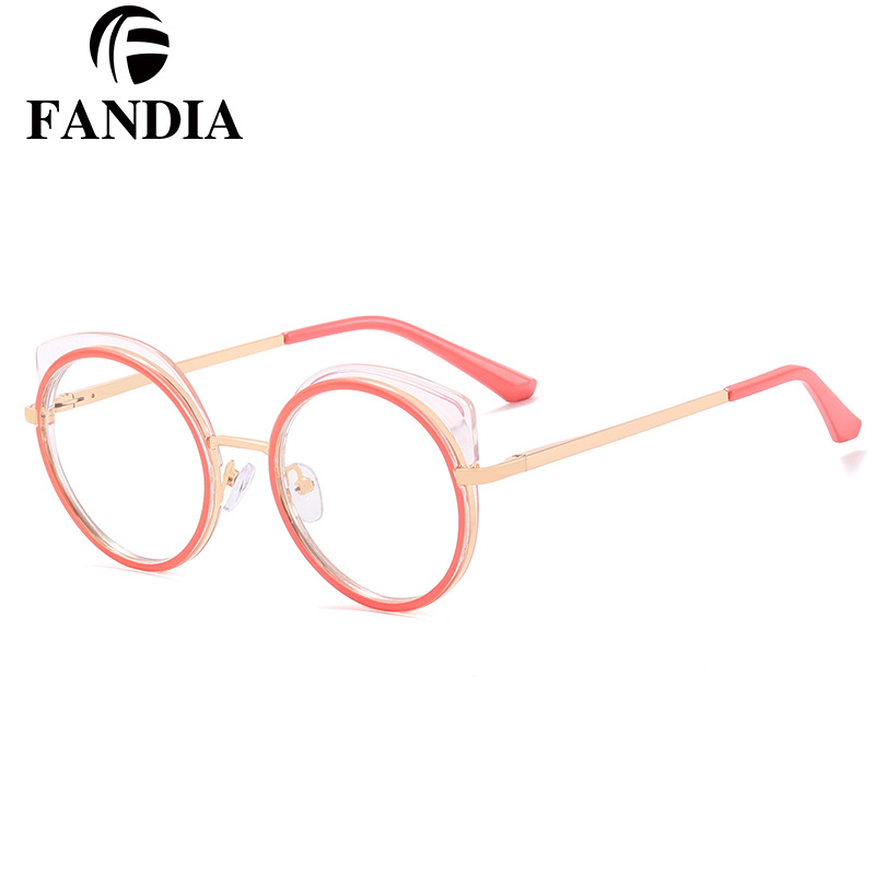 81089 nuevo marco completo gafas casuales marco femenino tendencia delgada cara gafas marco al por mayor miopía gafas anti luz azul