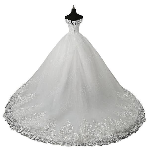 Main wedding dress 2025 new pure white large-size European and…