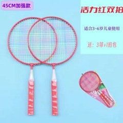 バドミントンラケット ダブルラケット 子供用おもちゃ ベビーアマチュアセット 子供用ラケット ジュニア 3-12歳 小学生 初心者
