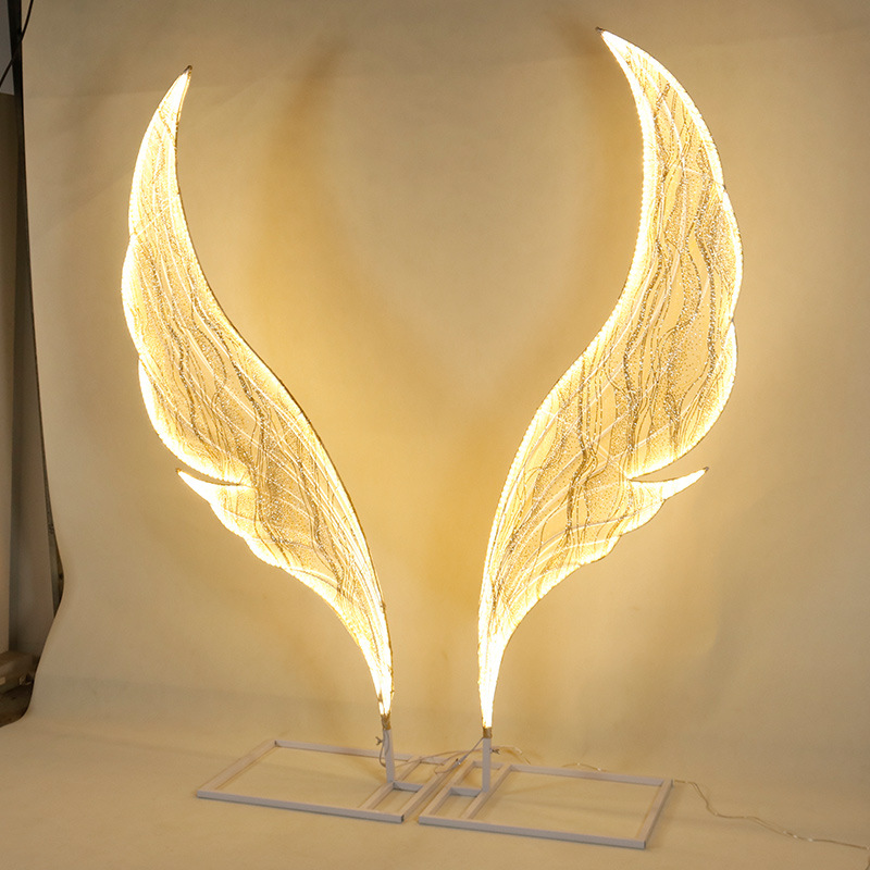 Escenario de bodas Butterfly Road iluminación ornamentos esfenoides Butt lámpara de escritorio material alas abiertas fondo hojas escenario