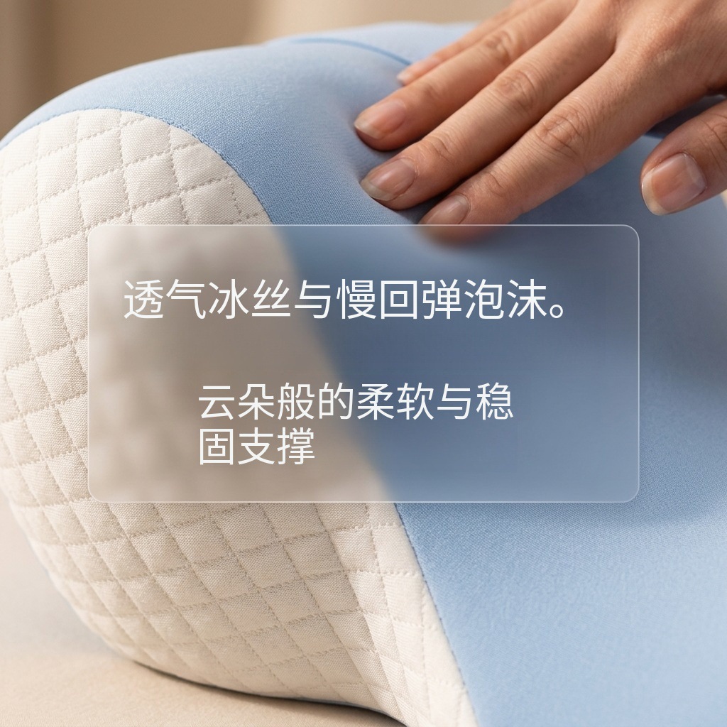 记忆棉防侧睡护理枕卧床老人固定头枕术后康复护颈枕工厂直供批发