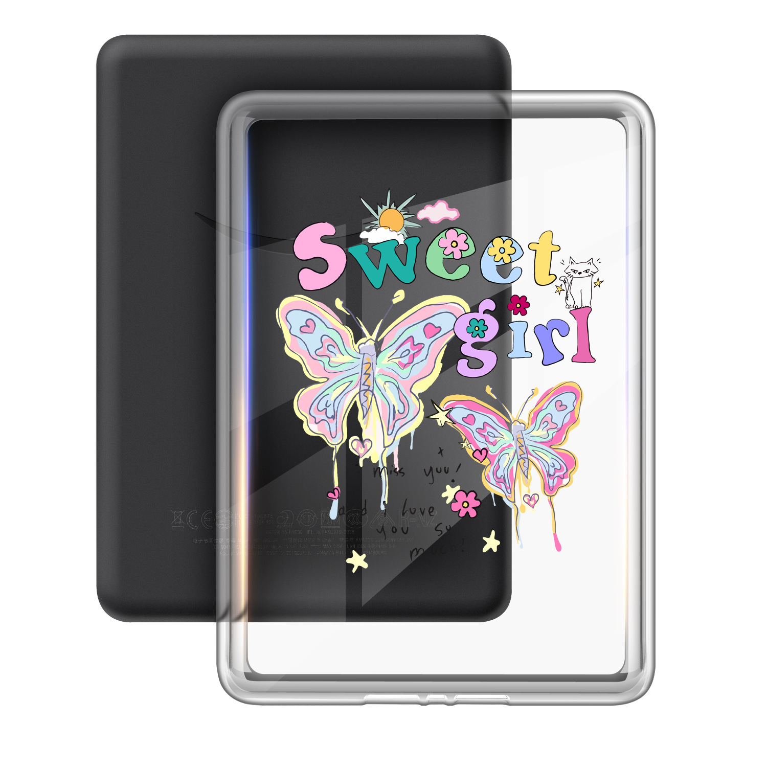 Aplicable en stock para 2024 Kindle Paperwhite6543 acrílico transparente caja protectora pintada caja única