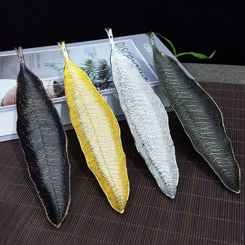 源头厂家仿古合金禅意树叶香插古风香托香炉线香盘香菩提叶配件摆