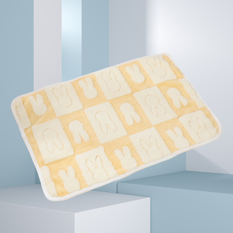 Mantas para mascotas otoño e invierno almohadillas cálidas para perreras de lana de coral manta de doble cara manta súper suave y lavable a máquina manta para perros y gatos de cuatro estaciones