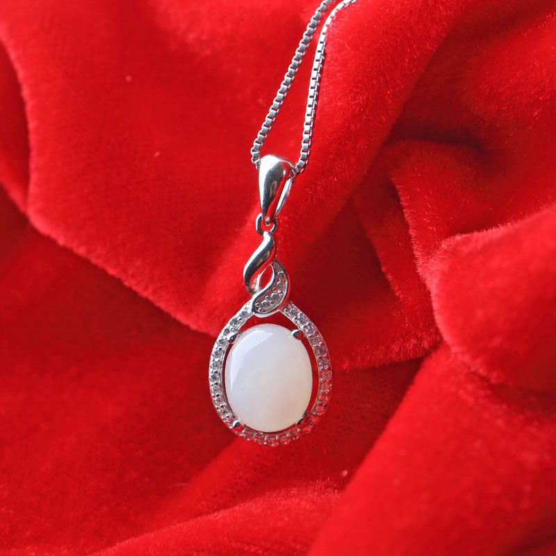 和田白玉吊坠0035