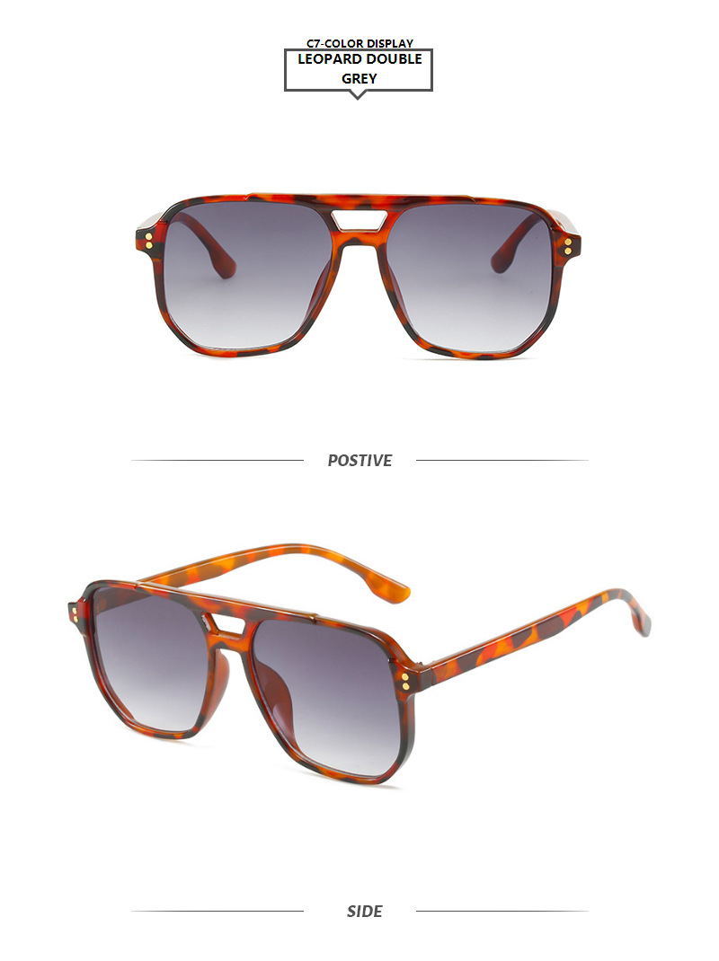 Retro Style Retro Geometric Ac UV400 Protection Toad Glasses Full Frame Men's Sunglasses