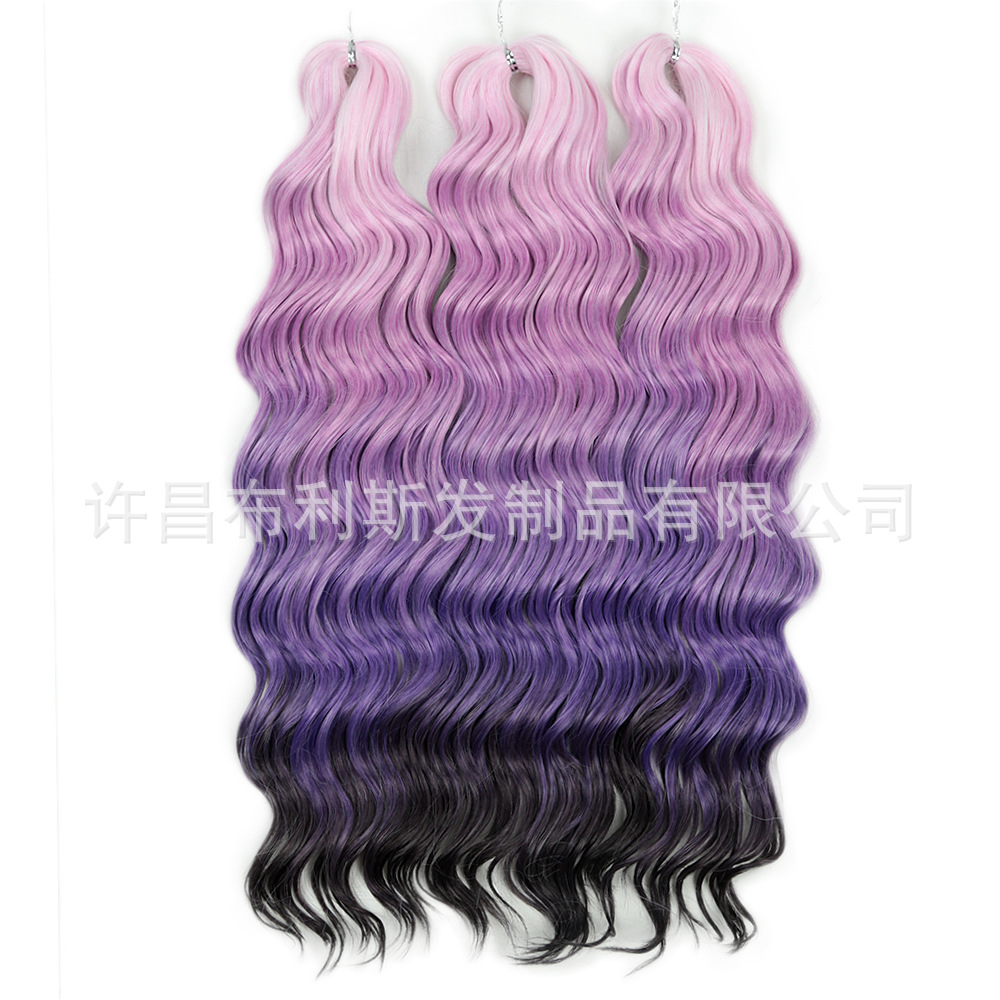 Extensiones de Cabello Rizado para Crochet 20 Pulgadas de Fibra Sintética Estilo Anna Curl