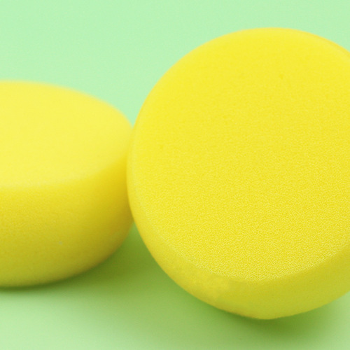Car crystal-plated waxing sponge polishing waxing sponge wiping car wash car temperature-resistant high-density round sponge cleaning