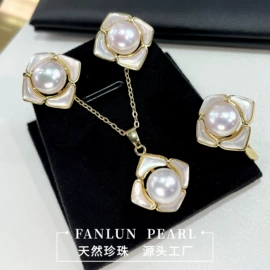 天然珍珠项饰;天然珍珠耳饰;珍珠首饰套装