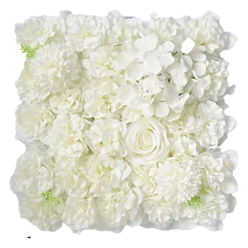 Pared de flores simuladas, rosas, hortensias, fondo artificial para bodas, pared para fotografía de bodas, flores falsas, accesorios de decoración para el hogar