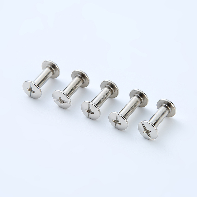 Carbon steel nickel-plated flat head cross nail 4-m3 mother rivet…