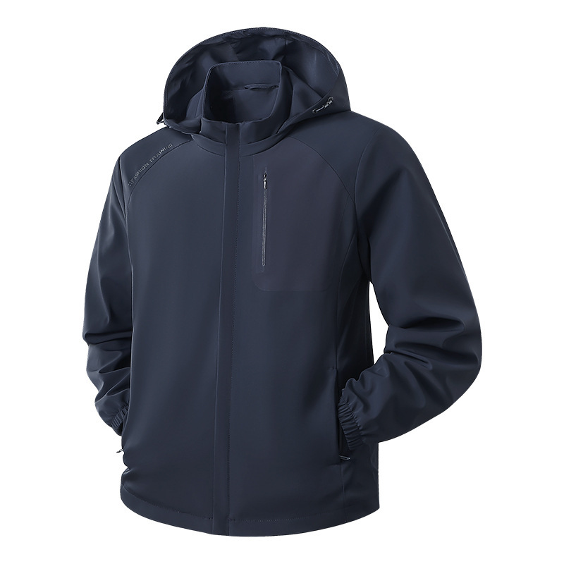 Soft shell jacket for spring and autumn, outdoor windproof unisex hooded jacket, business casual jacket, mountaineering coat Soft shell jacket for spring and autumn, outdoor windproof unisex hooded jacket, business casual jacket, mountaineering coat