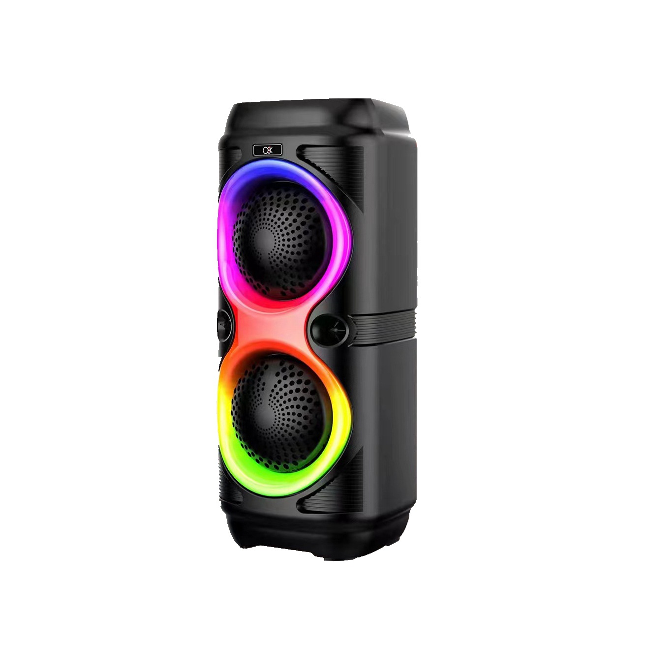 BT-2415 doble 4 pulgadas Bluetooth altavoz portátil de alta potencia al aire libre Correa subwoofer radio Bluetooth altavoz