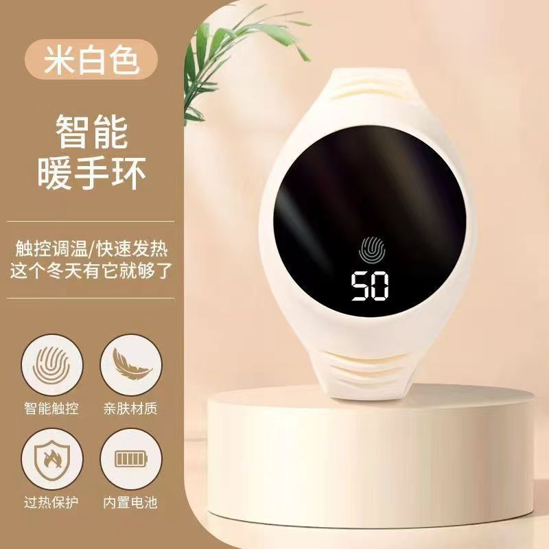 새로운 패션 스마트 손 따뜻한 충전 USB 디지털 디스플레이 온도 제어 따뜻한  충전 자기 난방 전기 히터