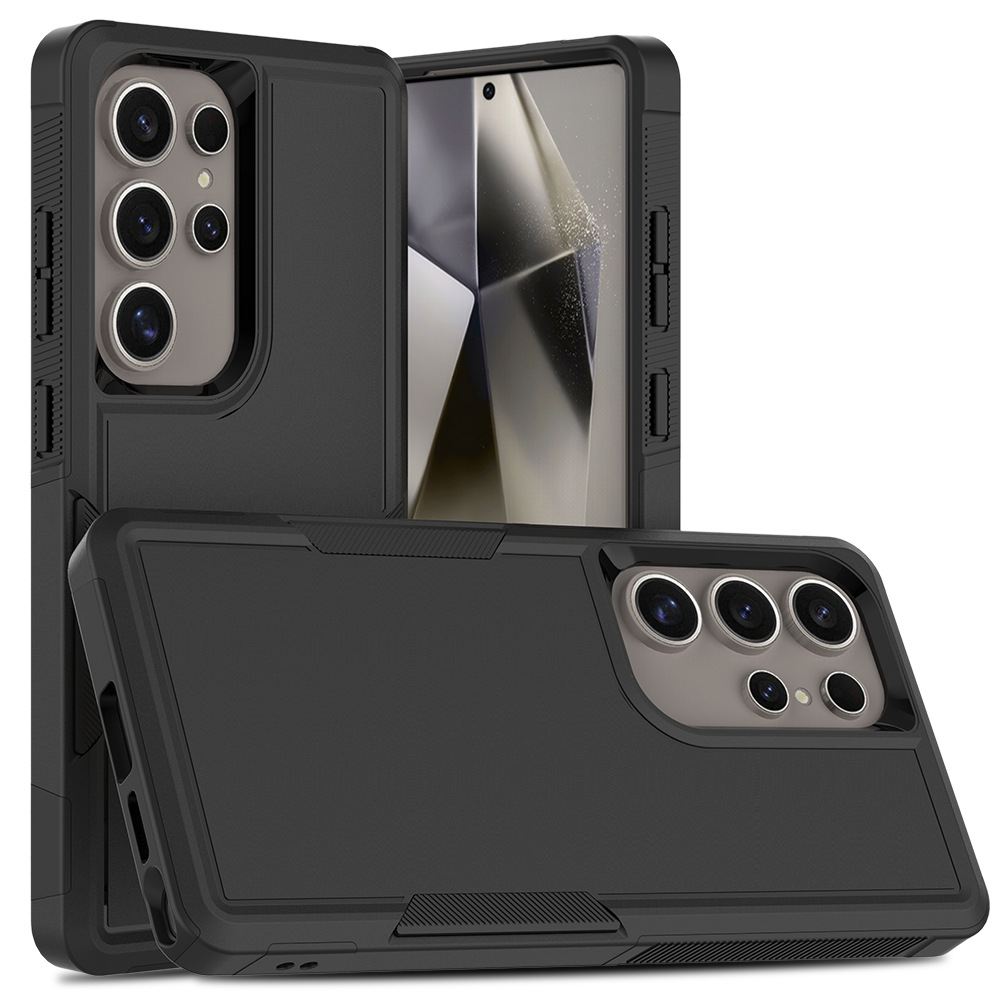 Aplicación transfronteriza Samsung S25Ultra zarpe Funda protectora dos en uno TPU PC Funda para teléfono móvil esmerilada a prueba de caídas de doble capa