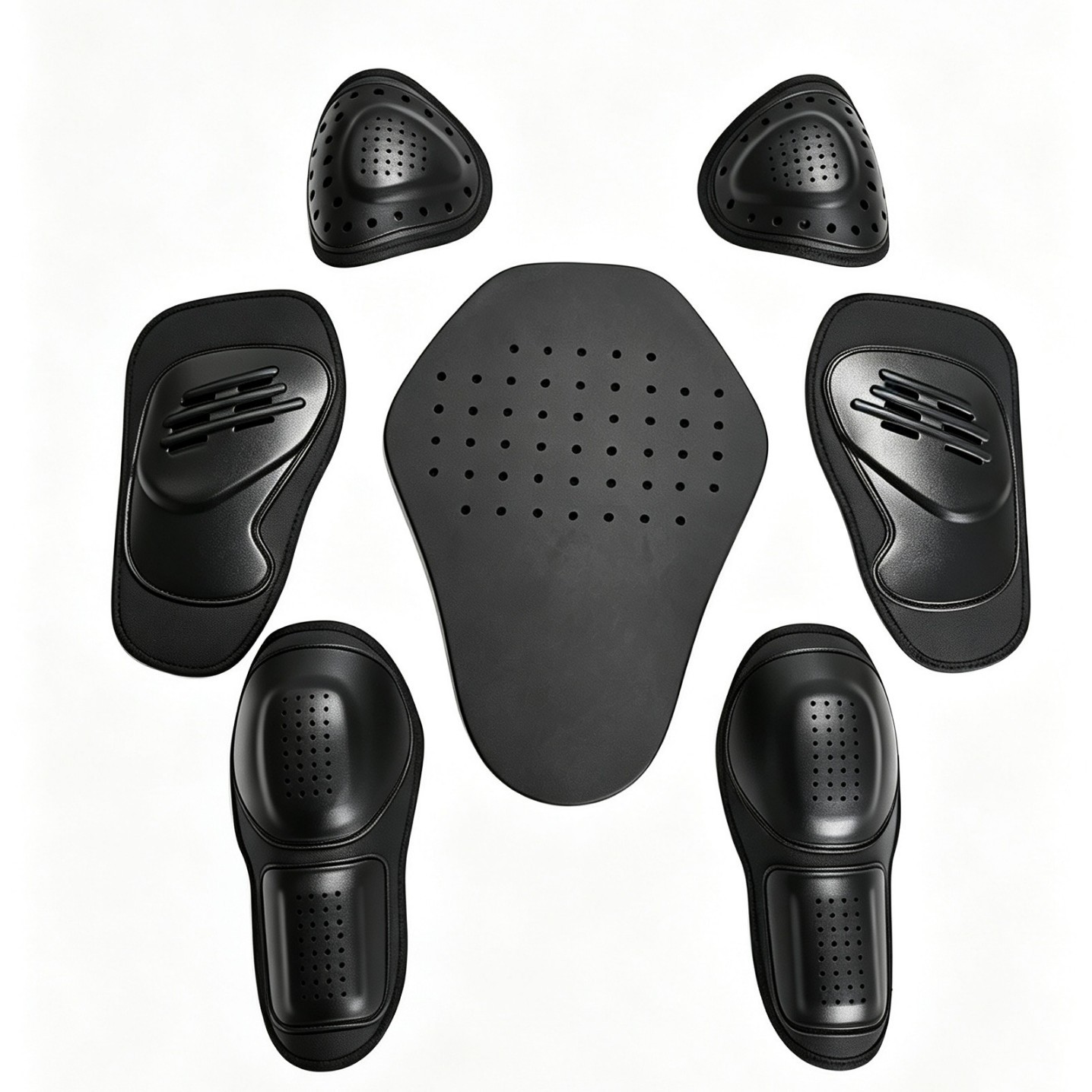 Riding Protectors Motorcycle Racing Riding Anti-fall Built-in Protectors 7-piece Back Protectors Knee Protectors Chest Protectors Elbow Protectors Shoulder Protectors