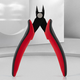 Red and Black Handle Electronic Thin Blade Wire Cutters Diagonal Pliers Diagonal Nose Pliers Water Mouth Pliers Digital Cutting Pliers DIY Pliers Tools