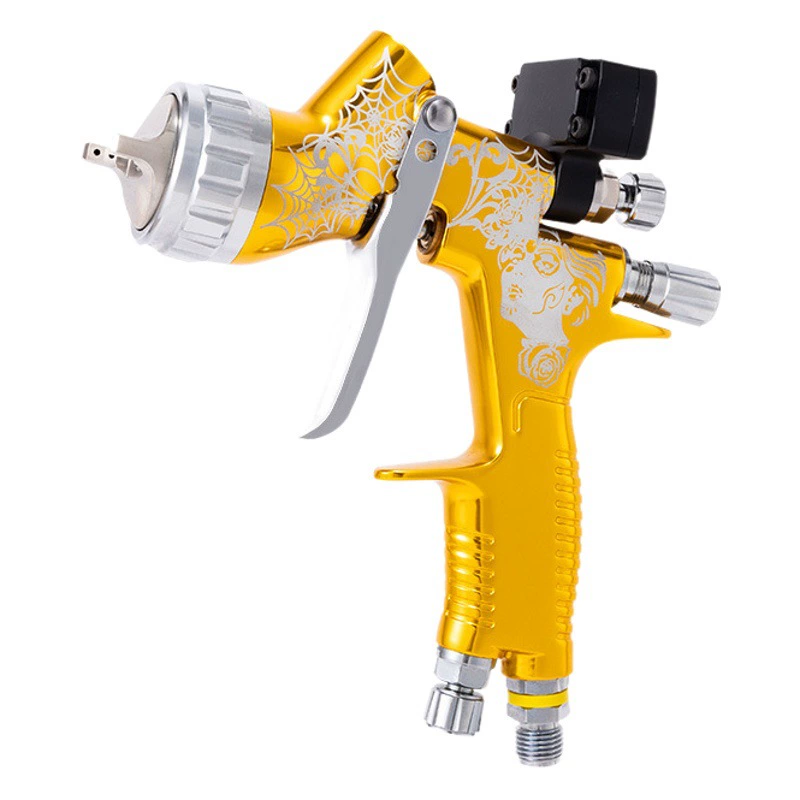 Промышленный Краскораспылитель GTI инструмент для ремонта автомобильной мебели пневматический пистолет-распылитель с высоким распылением и низким давлением воздуха