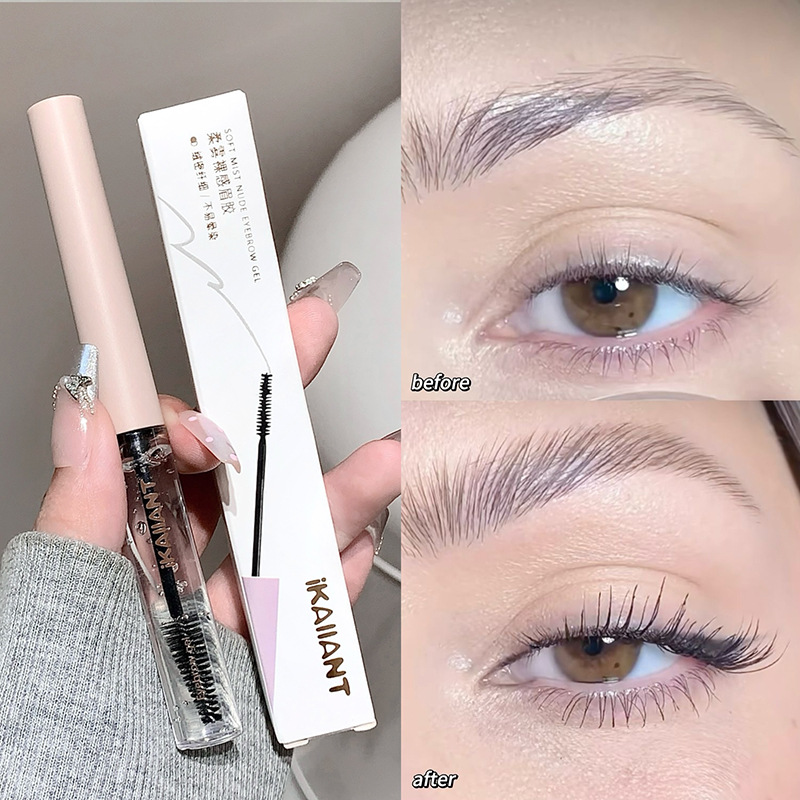 Kelandai niebla suave, cejas desnudas, raíces de pegamento, cejas salvajes distintas, impermeable de cejas tridimensional transparente europeo y americano, maquillaje transfronterizo image 7
