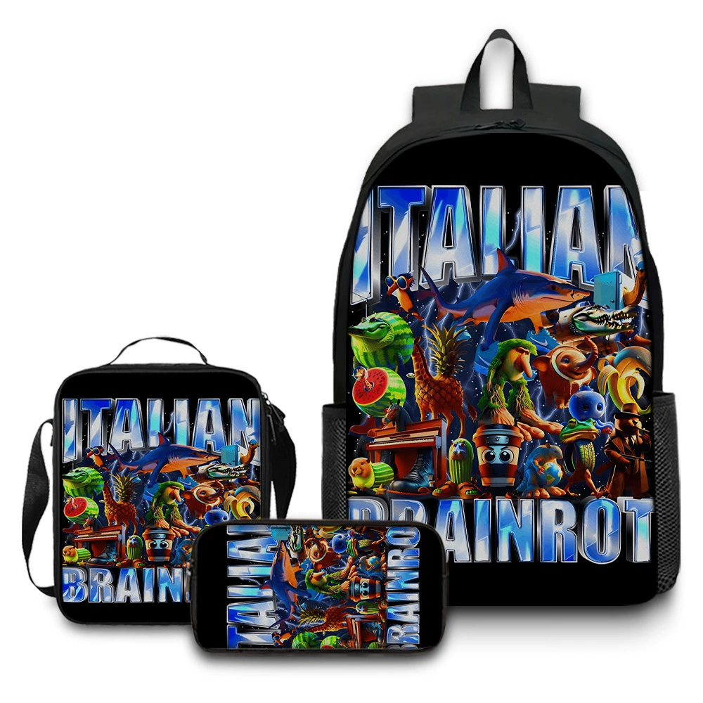 (Cross-border trading), children's backpack, capacious set, 3 piece set