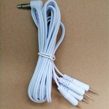 廠家批發電極線DC3.5 一拖四插針式連接線理療儀器電極線1.2m