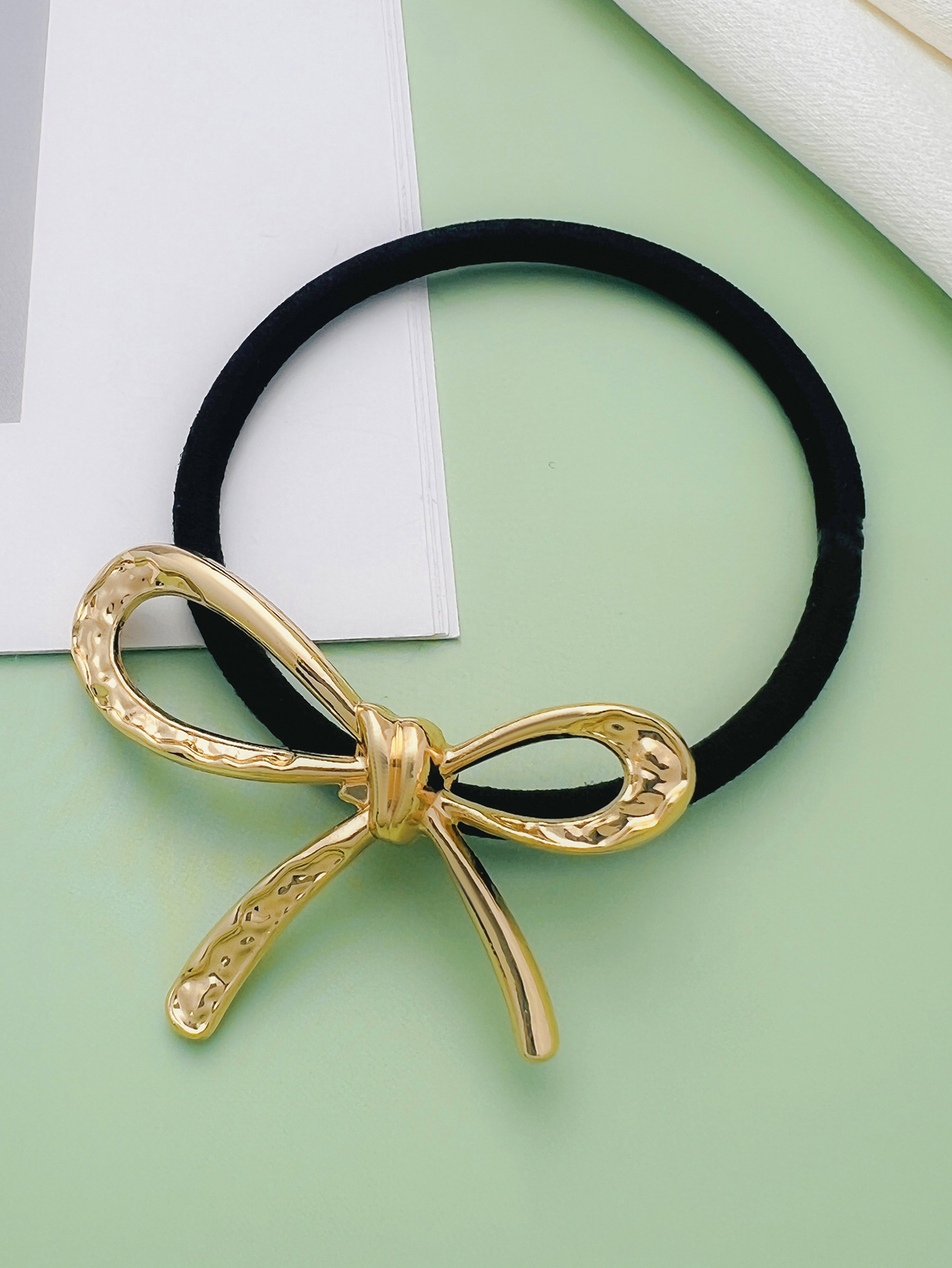 11g Weight Hair Tie Hair Accessories Type 1 Piece Quantity Holiday, Daily Occasion Alloy Material Bow Knot Pattern All Seasons Season Women's Gender Plating Design Vacation, Classic Style Style Vacation Classic Style Women's Bow Knot Alloy Plating Hair Tie 14