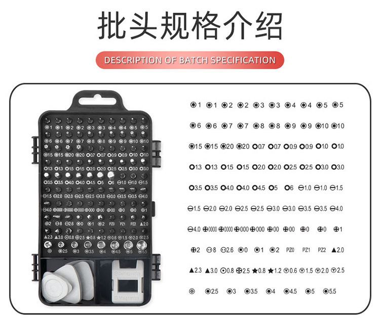 115合1螺丝刀套装