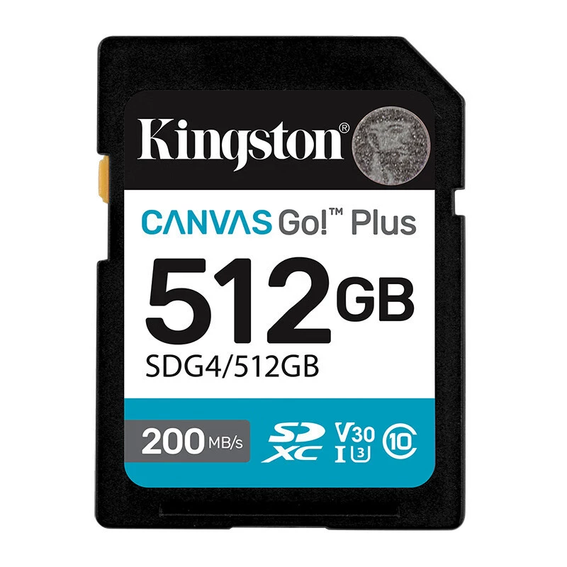 Карта памяти Kingston SDG4 64ГБ 128ГБ 256ГБ 512ГБ 1Т, карта памяти для камеры SD, скорость чтения 200 МБ/с