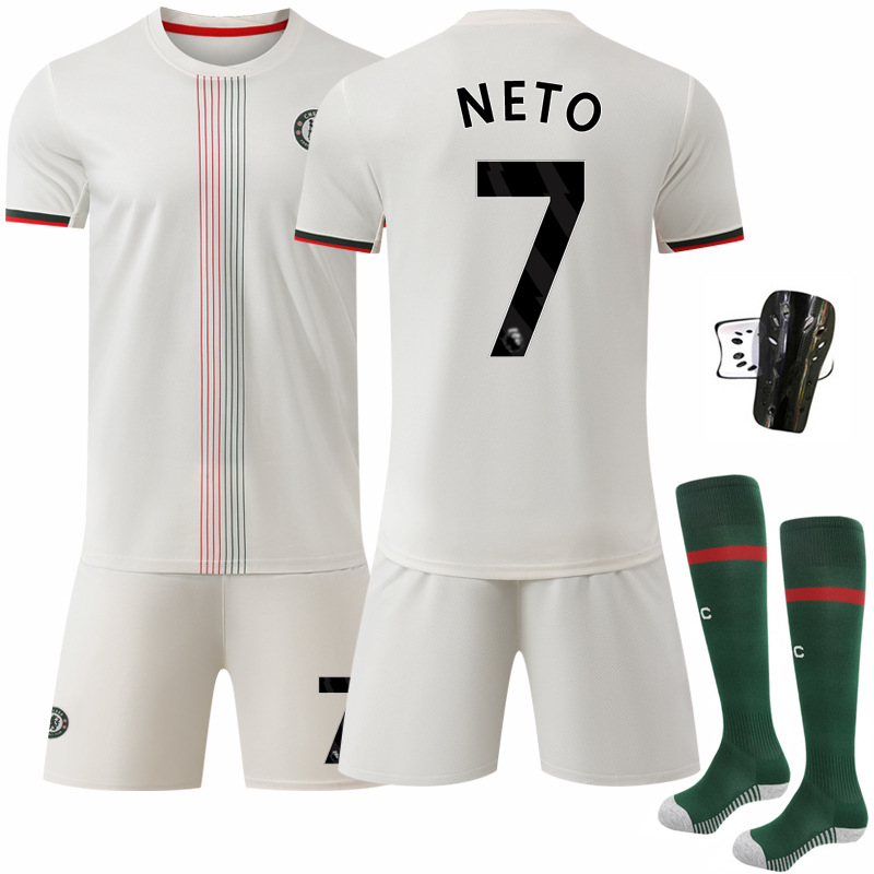 Camiseta de Fútbol de Chelsea 2526, Visitante, 17 Gana Chau, Club Chelsea, Número 10 Palmer, Camiseta de Fútbol Gana Chau