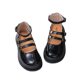 Girls Leather Shoes Autumn 2025 Black Soft-soled Girls Korean Style Single-layer Shoes British Roman Shoes Chanel Style Princess Shoes Trendy