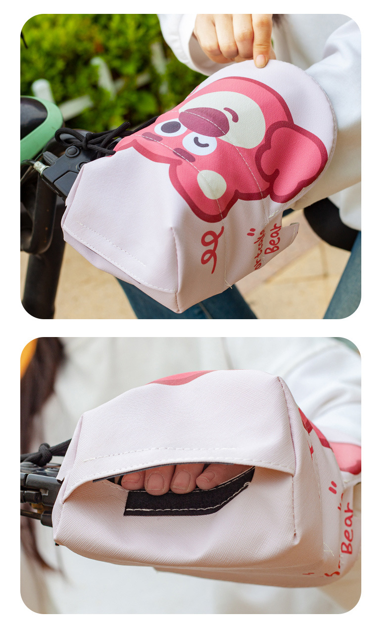 Electric Vehicle Sun Protection Handlebar Covers, Summer Waterproof Gloves for Electric Bikes and Motorcycles, Breathable and Non-Slip Handlebar Covers
