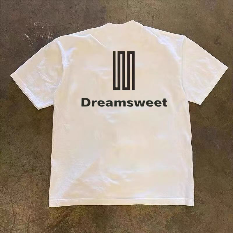 Clearance Sale of Foreign Trade Brand Labels: Discounted Trendy Pure Cotton Short Sleeve T-Shirts for Men, Loose Fit Versatile Half Sleeve Shirts