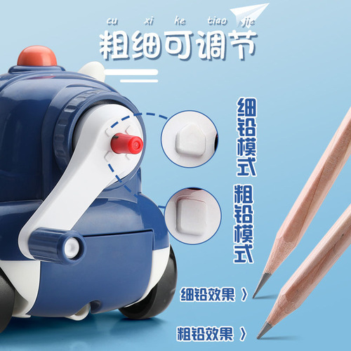 Manufacturer Direct Sale Dingbang Mechanical Pencil Sharpener Running Car Series 8620B Multi-functional Pencil Sharpener with Adjustable Thickness Sharpening Tool