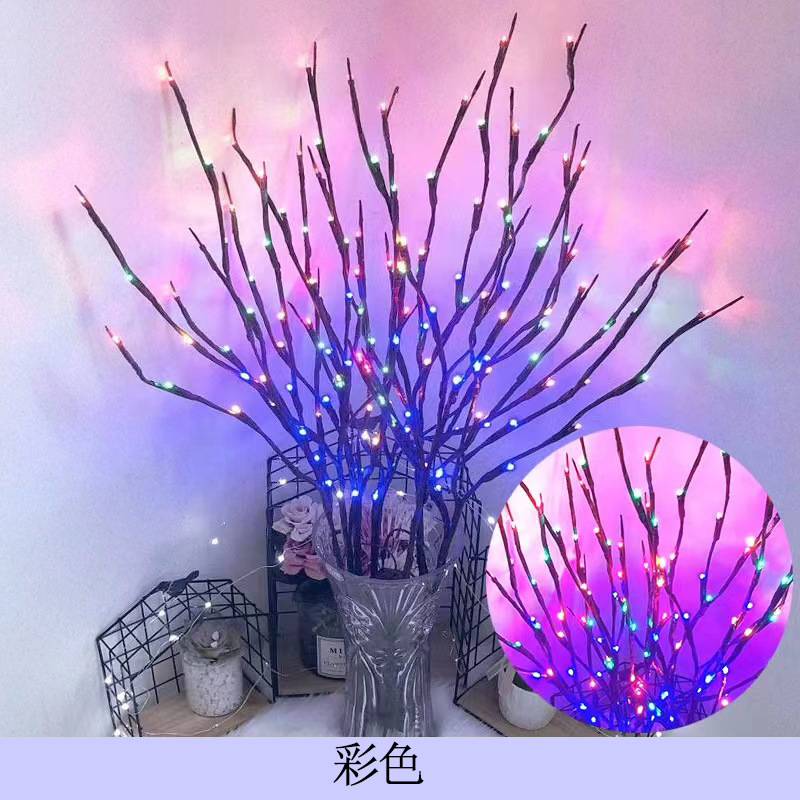 LEDシミュレーション生け花の木の枝のライトはアイデアネットの赤信号の木の枝の明かりの星の夜の明かりの北欧の部屋を飾って木の明かりを飾ります。|undefined