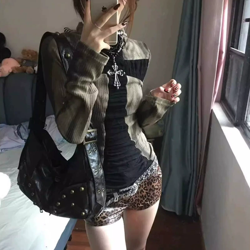 Официальная картина реальная американская ретро-крест с длинными рукавами