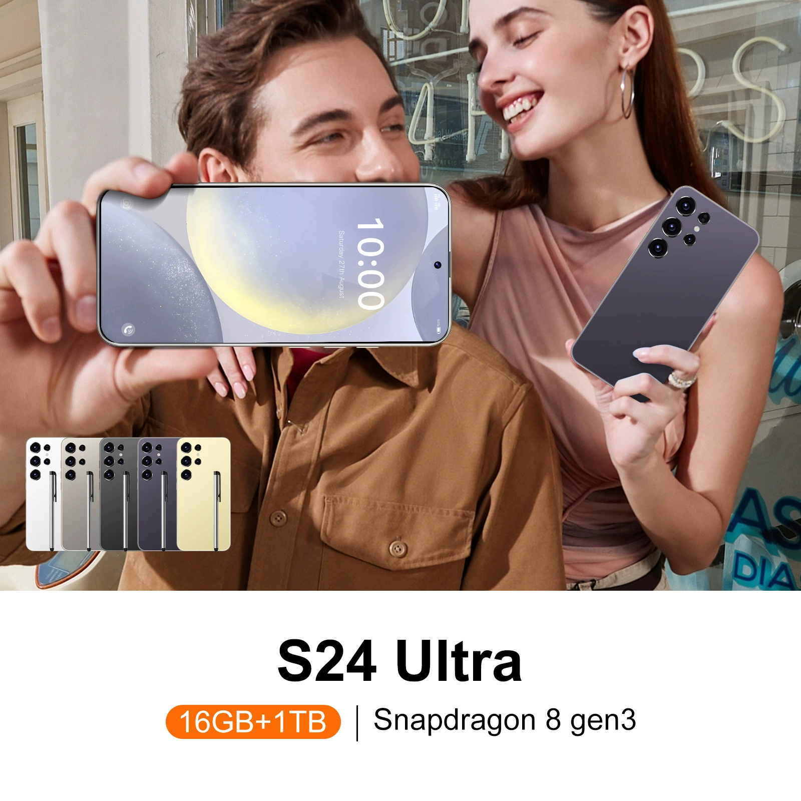 Мобильный телефон, умные часы, S24, 6 дюймов, 16 ГБ, Android