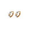 Jewelry, earrings, zirconium, suitable for import, European style