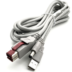 POS�K�˔����� POWERED USB 24V�DUSB2.0�DDC5.5 ؐ��ɫPVC�ⱻ