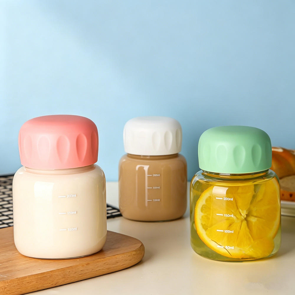 A generation of postage small fat cup summer women's glass cup students portable soy milk milk fat cup