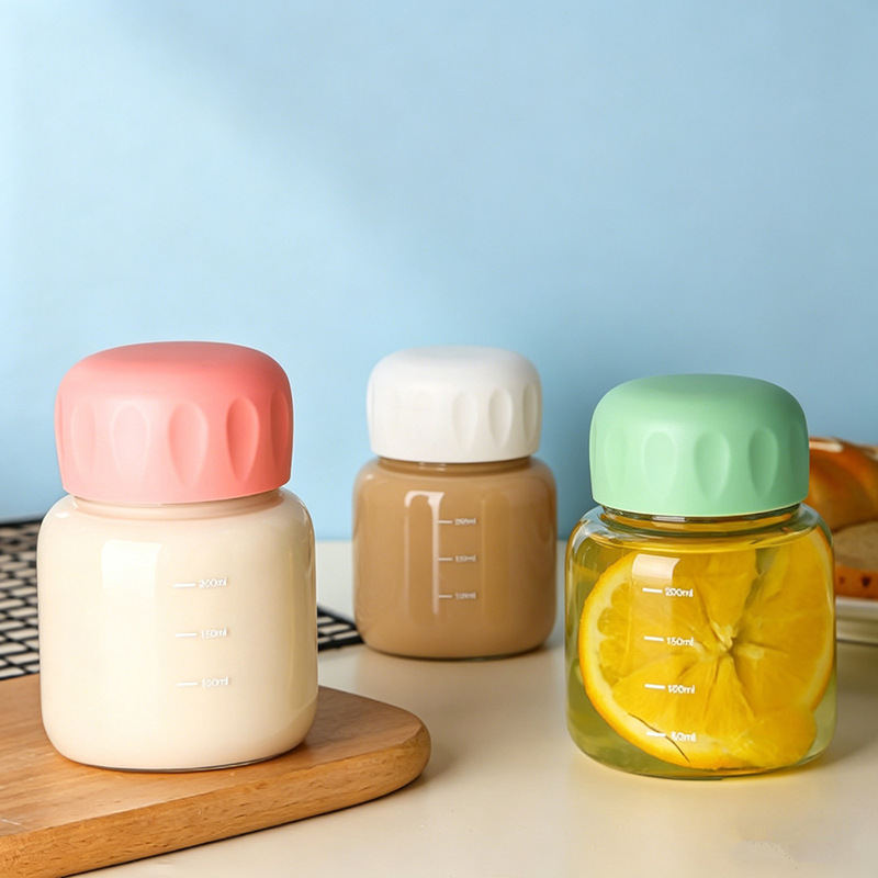 A generation of postage small fat cup summer women's glass cup students portable soy milk milk fat cup