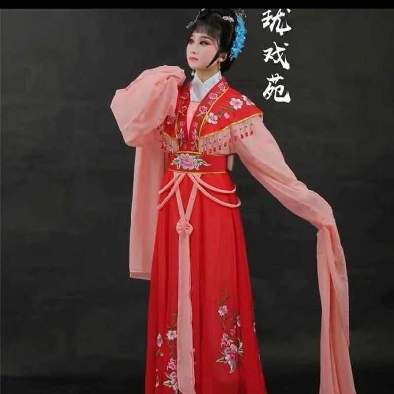 新款越剧花旦戏服越剧小姐服装黄梅戏小姐服装新红娘装雪纺面料女|undefined