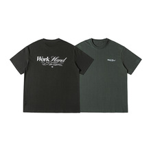 古也男装 日系潮牌2025夏季新款复古印花打底衫男士短袖T恤tee