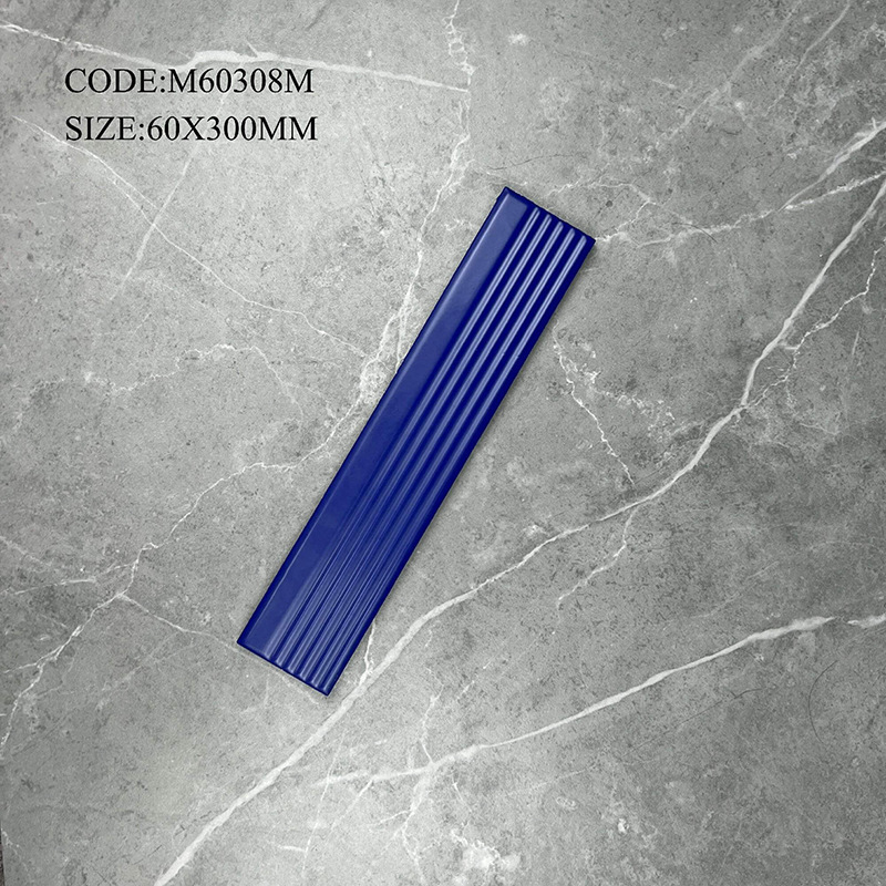 New Colorful Long Strip Tiles 60X300 Flat Matte Kitchen Bathroom Wall Tiles Groove Mold Surface Background Tiles