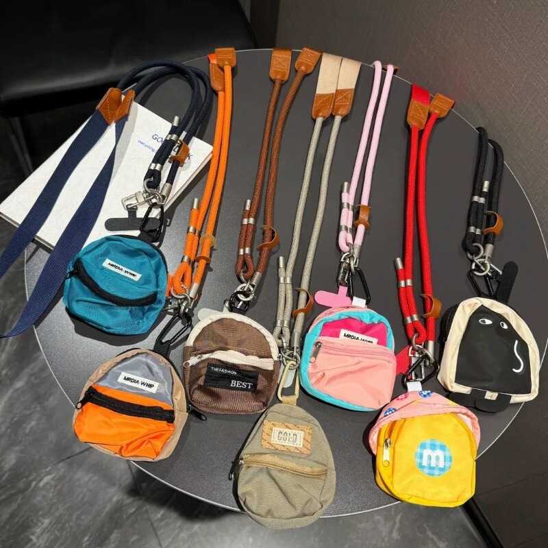 Long Spliced Mobile Phone Lanyard, Crossbody Style, Adjustable Wide Strap, Bluetooth Coin Purse, Outdoor Anti-Loss and Anti-Theft Accessory