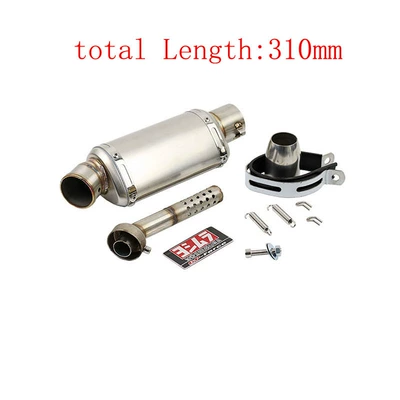 Motorcycle modified Yoshimura exhaust pipe KTM390 stepless 300AC spring breeze 250NK triangle muffler pipe (Exhaust pipe) - short-triangular-steel