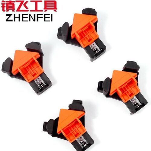 Woodworking right angle clamp, holder, picture frame clip, 4-piece set, picture frame clip, home tool installer, 90° quick clip
