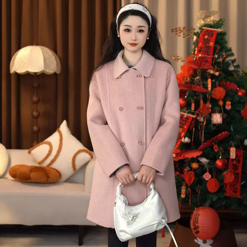 小个子中长款羊毛呢大衣女休闲减龄新潮简约源头工厂支持来样定制