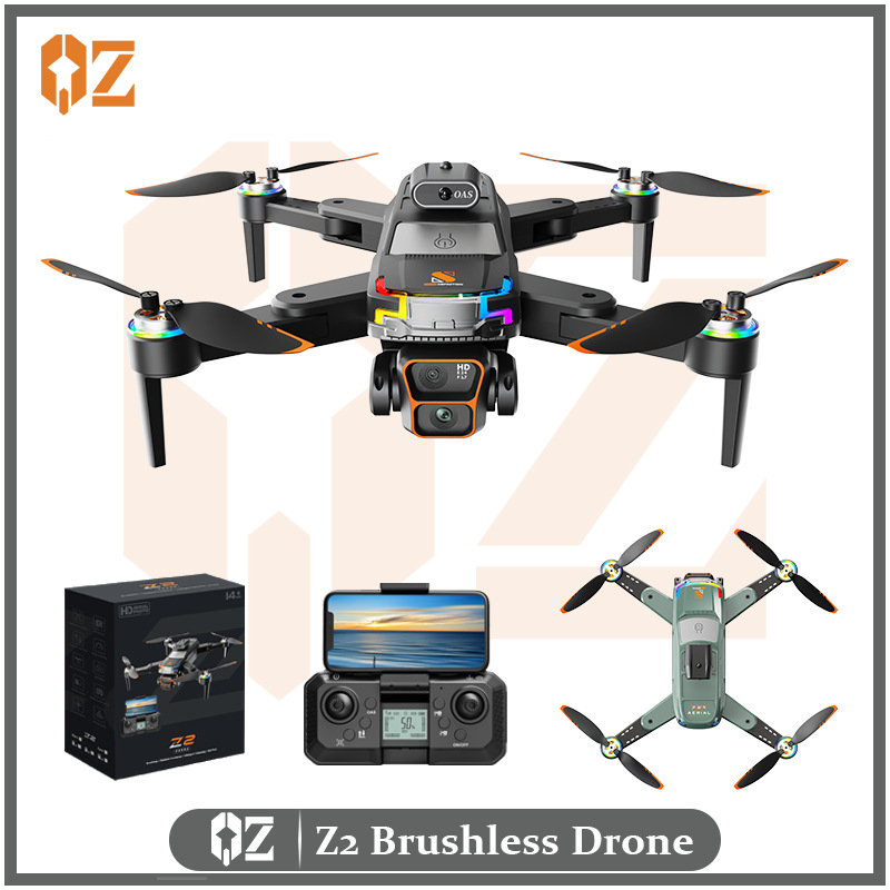 Cross-Border Z2 Drone, Ultra-Long Endurance, Professional Aerial Photography, Screen-Controlled Remote Control Aircraft, Brushless Obstacle Avoidance, Large-Size Aircraft